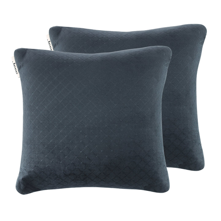 Jeep Cushion Pillow - Suede Black (Set of 2)