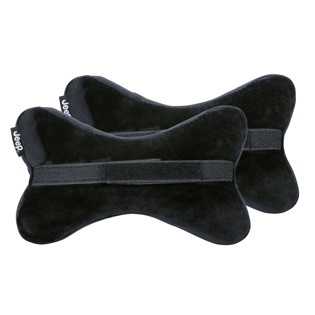 Jeep Travel Neck Pillow - Suede Black