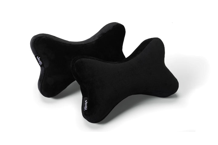 Jeep Travel Neck Pillow - Suede Black