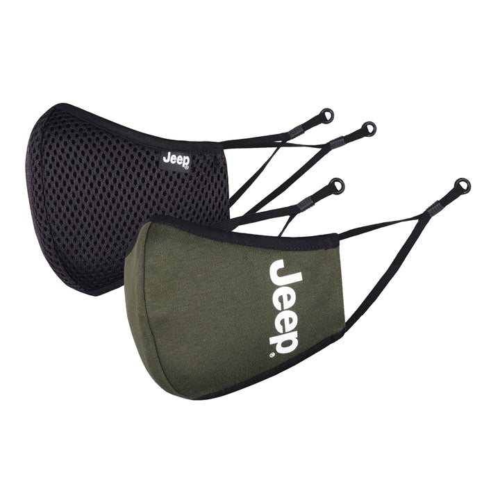 Jeep Unisex Face Mask - Pack of 2 (Office & Weekend)