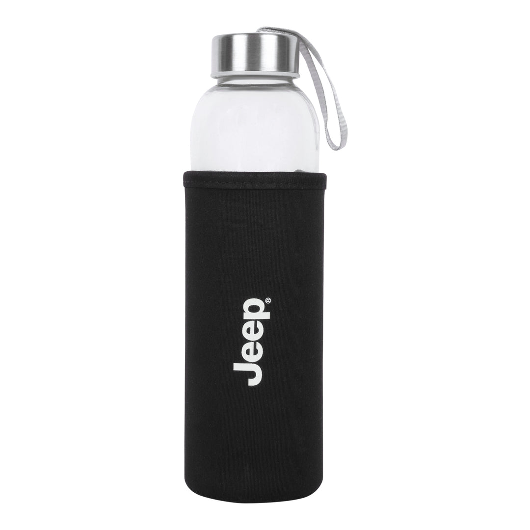 Jeep Glass Bottle with Sleeve