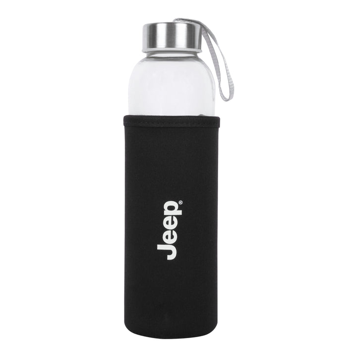 Jeep Glass Bottle with Sleeve